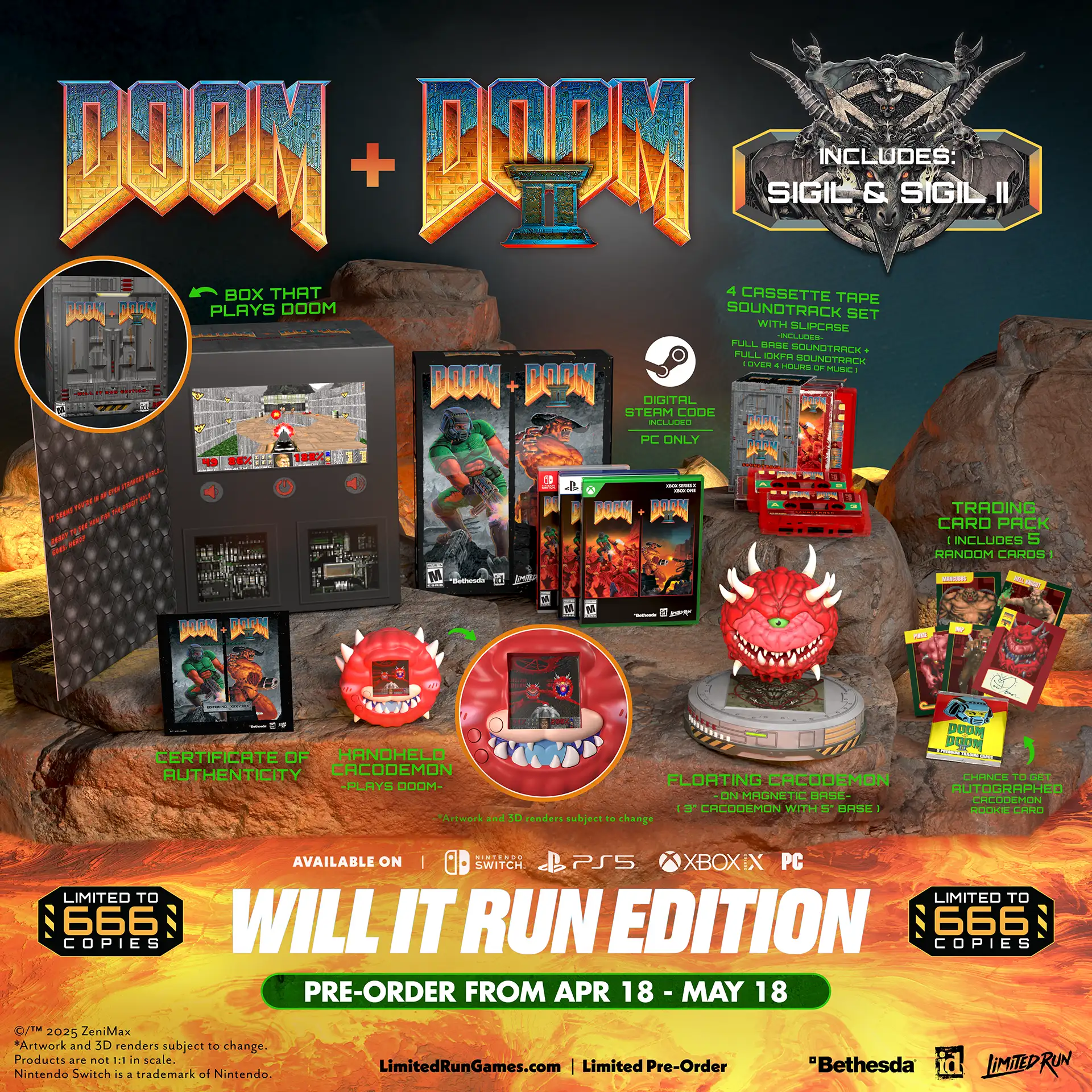 Así es la diabólica edición coleccionista de DOOM + DOOM II: Will